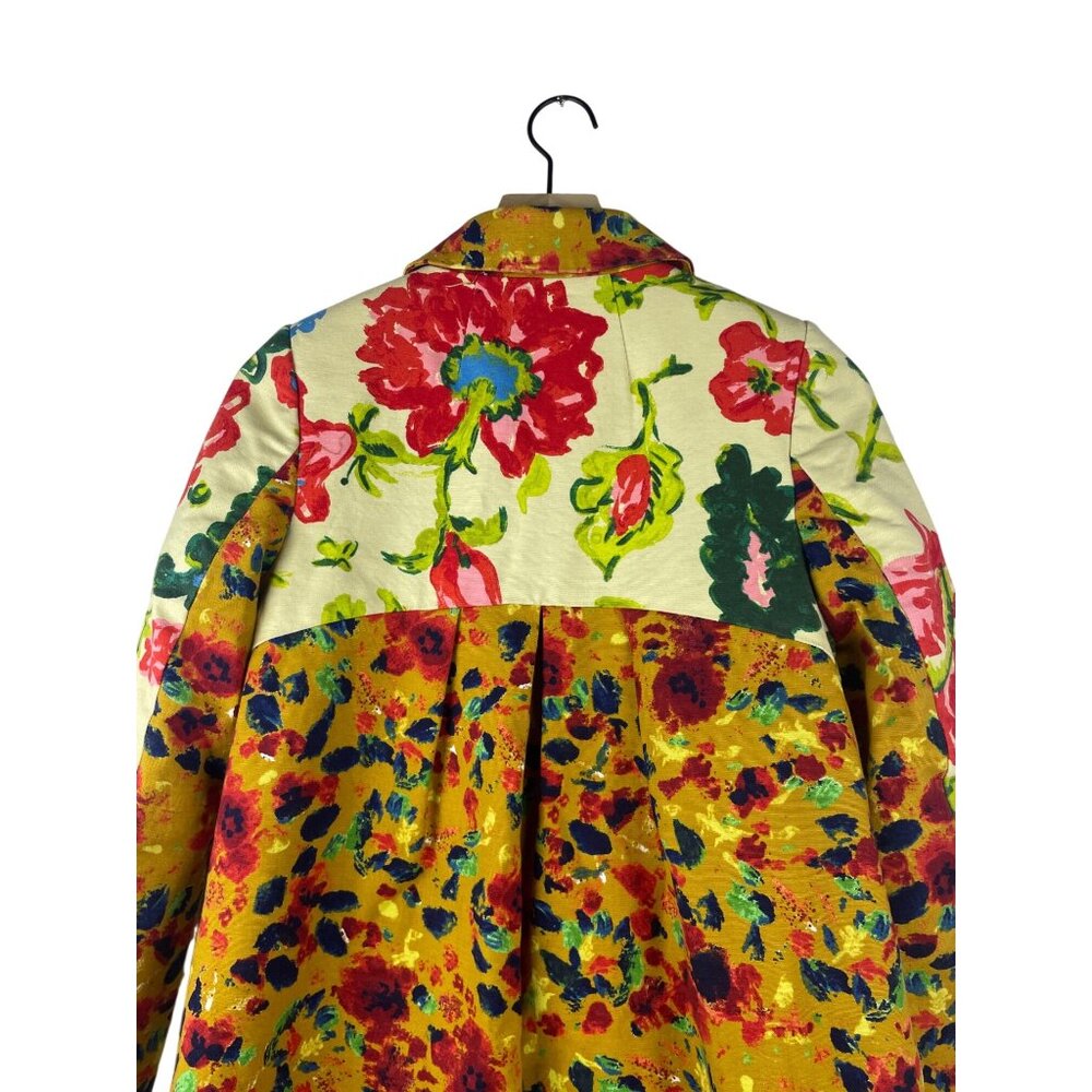 ANTHROPOLOGIE ELEVENSES LEOPARDLILY CAR COAT SWING JACKET US 2 Lined GUC - Picture 11 of 11